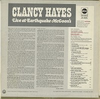 Clancy Hayes - Live At Earthquake McGoon's