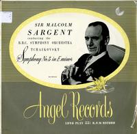 Sargent, BBC Symphony Orchestra - Tchaikovsky: Symphony No. 5 in Em -  Preowned Vinyl Record