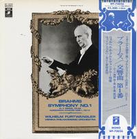 Wilhelm Furtwangler, Vienna Philharmonic Orchestra - Brahms Symphony No.1 -  Preowned Vinyl Record
