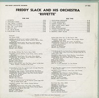 Freddie Slack and His Orch. - Riffette -  Preowned Vinyl Record