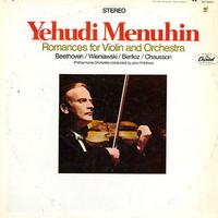 Yehudi Menuhin - Romances for Violin and Orchestra -  Preowned Vinyl Record