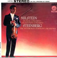 William Steinberg & Nathan Milstein - Dvorak and Glazounov: Violin Concertos -  Preowned Vinyl Record