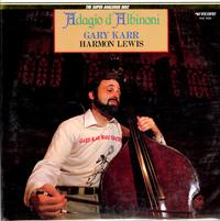 Gary Karr With Harmon Lewis - Adagio d'Albinoni -  Preowned Vinyl Record