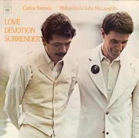 Carlos Santana and Mahavishnu John McLaughlin - Love Devotion Surrender -  Preowned Vinyl Record