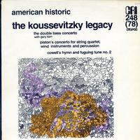 Walter Piston, Henry Cowell-The Koussevitzky Legacy