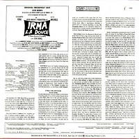 Original Broadway Cast - Irma La Douce -  Sealed Out-of-Print Vinyl Record
