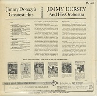 Jimmy Dorsey - Jimmy Dorsey's Greatest Hits -  Preowned Vinyl Record