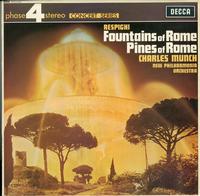 Munch, New Philharmonia Orchestra - Respighi: Fountains of Rome, Pines of Rome -  Preowned Vinyl Record