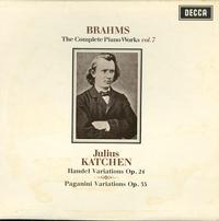 Julius Katchen - Brahms: The Complete Piano Works Vol. 7 -  Preowned Vinyl Record