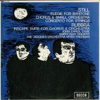 John Case, Ambrosian Singers, Fredman, The Jaques Orchestra - Still: Elegie for Baritone Etc.--Rubbra: Inscape Suite Etc.