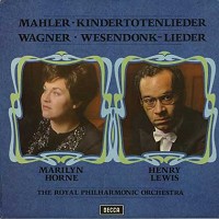 Horne, Lewis, RPO - Mahler: Kindertotenlieder, Wagner: Wesendonck Lieder -  Preowned Vinyl Record