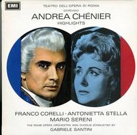 Santini/ Orchestra & Chorus Opera House Rome - Teatro Dell'Opera Di Roma; Giordana: Andrea Chenier Highlights -  Preowned Vinyl Record