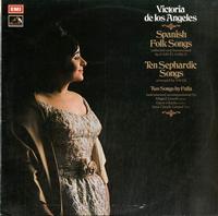 Victoria de Los Angeles - Spanish Folk Songs, Ten Sephardic Songs -  Preowned Vinyl Record
