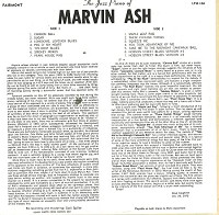 Marvin Ash - The Jazz Piano Of Marvin Ash