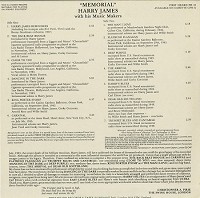 Harry James - Memorial -  Preowned Vinyl Record