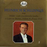 Heinrich Schlusnus - Mahler: Lieder Eines Fahrenden Gesellen etc. -  Preowned Vinyl Record