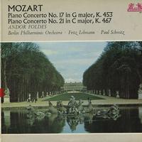 Foldes, Lehmann, Berlin Philharmonic Orchestra - Mozart: Piano Concertos Nos. 17 & 21 -  Preowned Vinyl Record