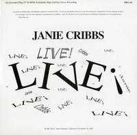 Janie Cribbs - Live -  Preowned Vinyl Record