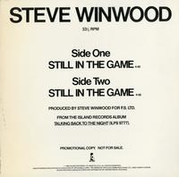 Steve Winwood - Still in The Game *Topper Collection -  Preowned Vinyl Record