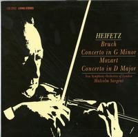 Heifetz, Sargent, New Symphony Orchestra of London - Bruch: Concerto in G Minor etc.