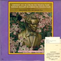 Johanna Martzy and Jean Antonetti - Schubert: Duo in A major for Violin and Piano etc. -  Preowned Vinyl Record