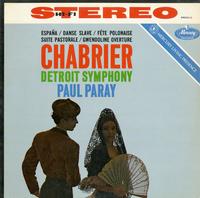 Paul Paray/Detroit Symphony Orchestra - The Music of Chabrier -  Preowned Vinyl Record