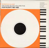Various Artists - Hot Box Is On My Mind The Piano Blues: Volume 5
