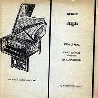 Eiji Hashimoto - Arne: Eight Sonatas -  Preowned Vinyl Record
