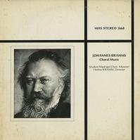 Kramm, Student Madrigal Choir, Munster - Brahms: Choral Music -  Preowned Vinyl Record