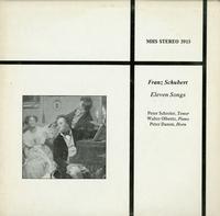 Schreier, Olbertz, Damm - Schubert: Eleven Songs