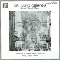 Ledger, King's College Choir,Cambridge - Gibbons: Tudor Church Music -  Preowned Vinyl Record