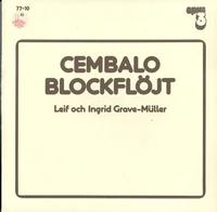 Cembalo Blockflojt - Leif o. Ingrid Grave-Muller -  Preowned Vinyl Record