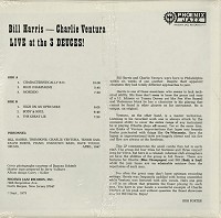 Bill Harris and Charlie Ventura - Live At The 3 Deuces! -  Sealed Out-of-Print Vinyl Record
