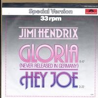 Jimi Hendrix - Gloria / Hey Joe -  Preowned Vinyl Record