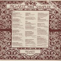 Various Artists - Pro-Arte 1984 Sampler -  Preowned Vinyl Record