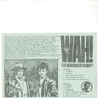 Wah! - The Maverick Years 80-81