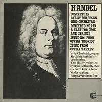 Chadwick, Barbirolli, The Halle Orchestra - Handel: Concerto in B flat for Organ and Orchestra etc. -  Preowned Vinyl Record