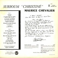 Maurice Chevalier - Surboum ''Christine''