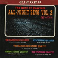 Various Artists - The Best Of Quartets - All-Night Sing Vol. 2 -  Preowned Vinyl Record
