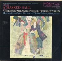 Anderson, Mitropoulos, Metropolitan Opera Orchestra-Verdi: A Masked Ball