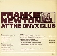 Frank Newton - At The Onyx Club -  Preowned Vinyl Record