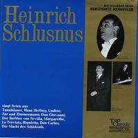 Heinrich Schlusnus - Singt Arien aus Tannhauser, Hans Heiling, Undine etc. -  Preowned Vinyl Record