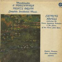 Hermann, Krauss, Vienna Symphony Orchestra - Mendelssohn: A Midsummer Night's Dream - Incidental Music -  Preowned Vinyl Record