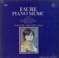 Evelyne Crochet - Faure: Piano Music Vol. II