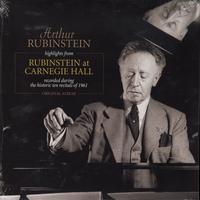 Arthur Rubinstein - Highlights from Rubenstein at Carnegie Hall -  Preowned Vinyl Record
