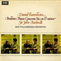Barenboim, Barbirolli, New Philharmonia Orchestra - Brahms: Piano Concerto No. 1 in D minor -  Preowned Vinyl Record