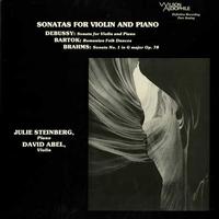 Julie Sternberg and David Abel - Sonatas For Violin and Piano -  Preowned Vinyl Record