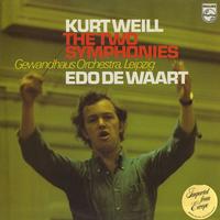 de Waart, Gewandhaus Orchestra, Leipzig - Weill: The Two Symphonies -  Preowned Vinyl Record