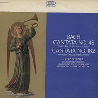 Werner, Heinrich Schutz Chorale, Pfrorzheim Chamber Orchestra - Bach: Cantata Nos. 43 & 182 -  Preowned Vinyl Record