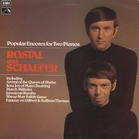 Peter Rostal and Paul Schaefer - Popular Encores For Two Pianos -  Preowned Vinyl Record
